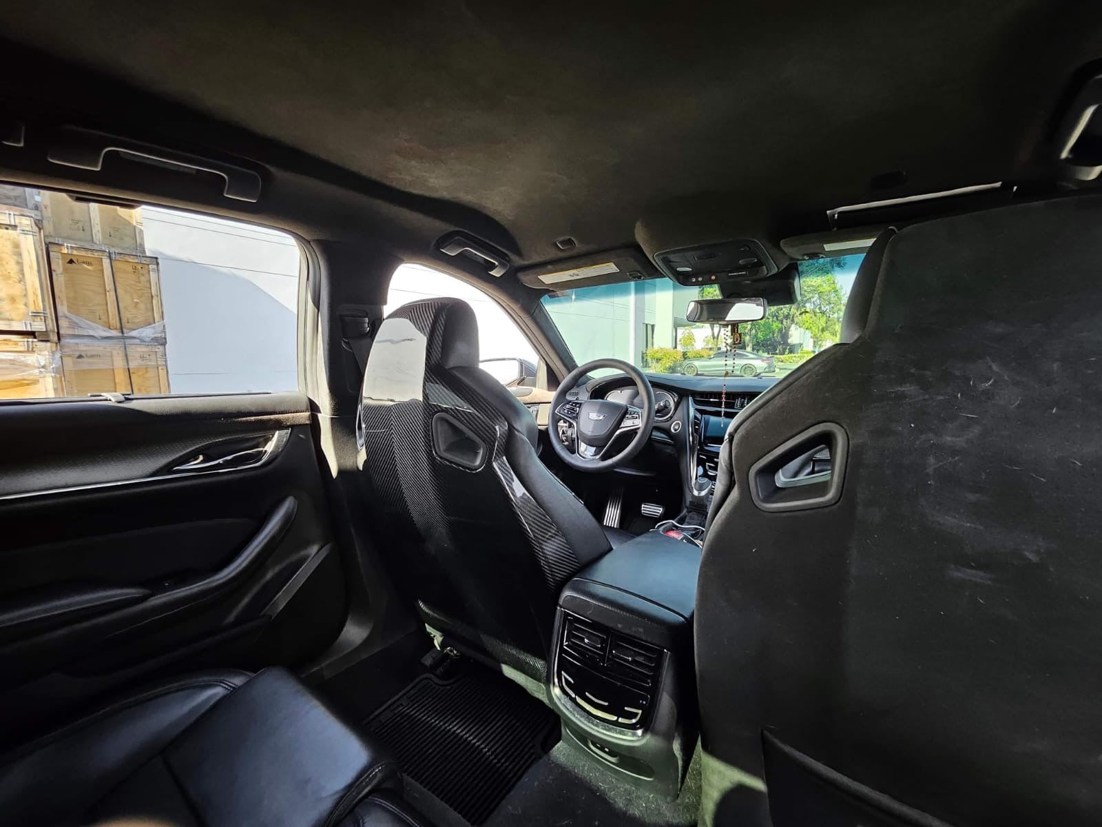 2016+ CADILLAC CTS-V3  | RECARO CARBON FIBER SEAT REAR PANEL COVER REPLACEMENT (DRIVER AND PASSENGER)